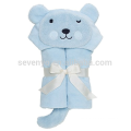 Bad Zeit Geschenk Kapuzentuch Wrap, Blue Bear, 100% Terry Velour Baumwolle, Maschinenwäsche, Pflegeleicht, eine große Baby-Dusche oder Geburtstag